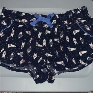 Aerie polar bear pajama shorts